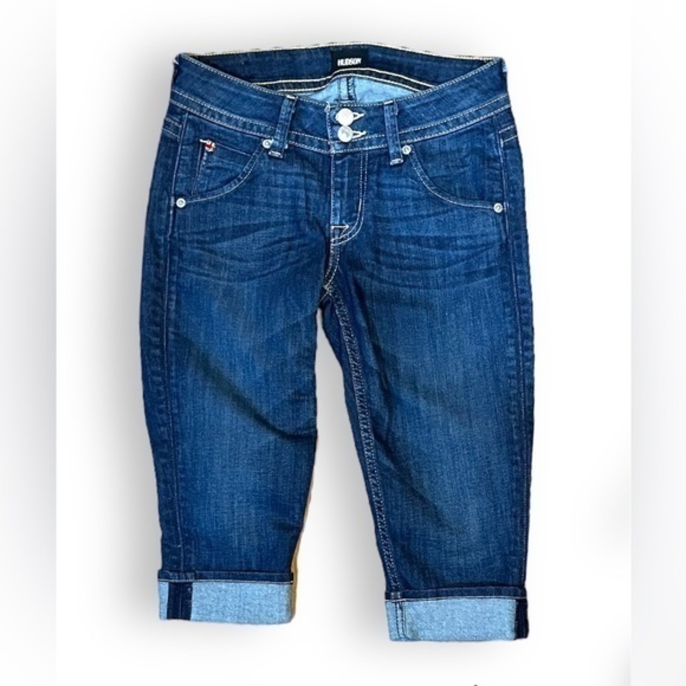 Hudson Jeans Denim Short with turned up hem and big back pockets